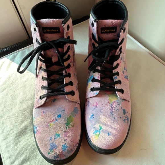 Used Dr. Martens Air Wair "Blast of Color" Boots - Women's 8 - Picture 1 of 7